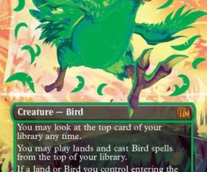Traveling Chocobo (Borderless) (Neon Ink Green) (FIN-511D) - FINAL FANTASY Foil